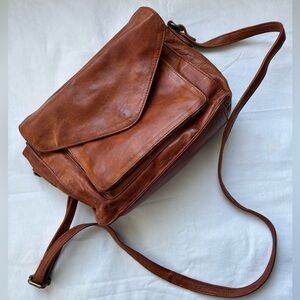 Brown Leather Crossbody Bag